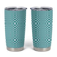 Cyan Filipino Binakol Motifs Tumbler Cup Mabuhay Philippines Festival Kusikus Pattern