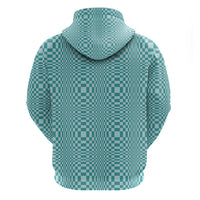Cyan Filipino Binakol Motifs Zip Hoodie Mabuhay Philippines Festival Kusikus Pattern