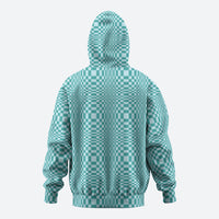 Cyan Filipino Binakol Motifs Zip Hoodie Mabuhay Philippines Festival Kusikus Pattern