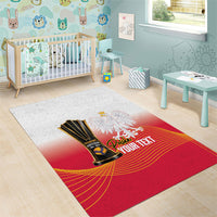 Personalised Poland Volleyball 2026 Area Rug Polska Back To Back Champions