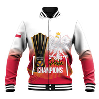 Personalised Poland Volleyball 2026 Baseball Jacket Polska Back To Back Champions