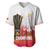 Personalised Poland Volleyball 2026 Baseball Jersey Polska Back To Back Champions
