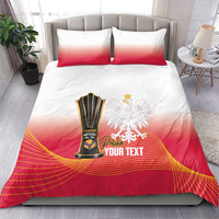 Personalised Poland Volleyball 2026 Bedding Set Polska Back To Back Champions