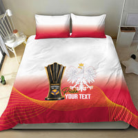 Personalised Poland Volleyball 2026 Bedding Set Polska Back To Back Champions