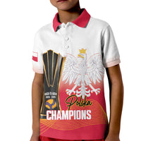 Personalised Poland Volleyball 2026 Kid Polo Shirt Polska Back To Back Champions