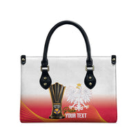 Personalised Poland Volleyball 2026 Leather Bag Polska Back To Back Champions