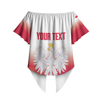 Personalised Poland Volleyball 2026 Off Shoulder Wrap Waist Top Polska Back To Back Champions