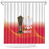 Personalised Poland Volleyball 2026 Shower Curtain Polska Back To Back Champions