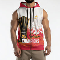 Personalised Poland Volleyball 2026 Sleeveless Zip Hoodie Polska Back To Back Champions