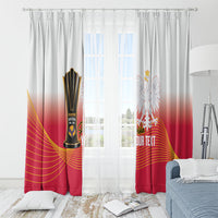 Personalised Poland Volleyball 2026 Window Curtain Polska Back To Back Champions