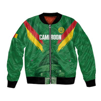 Cameroon Football Custom Bomber Jacket Reunification Monument Les Lionnes Indomptables