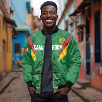Cameroon Football Custom Bomber Jacket Reunification Monument Les Lionnes Indomptables