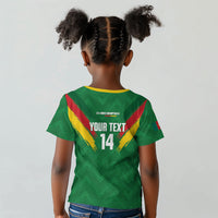 Cameroon Football Custom Kid T shirt Reunification Monument Les Lionnes Indomptables