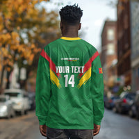 Cameroon Football Custom Long Sleeve Shirt Reunification Monument Les Lionnes Indomptables