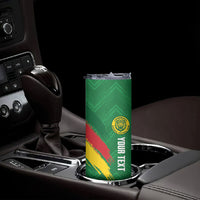 Cameroon Football Custom Skinny Tumbler Reunification Monument Les Lionnes Indomptables