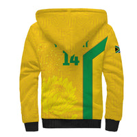 South Africa Soccer Custom Sherpa Hoodie Banyana Banyana Protea Yellow Version
