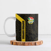 South Africa Soccer Custom Ceramic Mug Banyana Banyana Protea Black Version