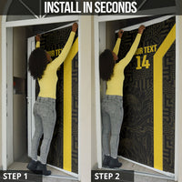South Africa Soccer Custom Door Cover Banyana Banyana Protea Black Version