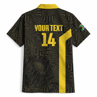 South Africa Soccer Custom Hawaiian Shirt Banyana Banyana Protea Black Version