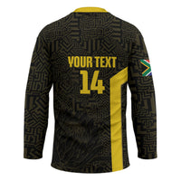 South Africa Soccer Custom Hockey Jersey Banyana Banyana Protea Black Version