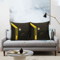 South Africa Soccer Pillow Cover Banyana Banyana Protea Black Version
