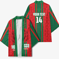 Morocco Football Custom Kimono Atlas Lionesses Moroccan Folk Pattern