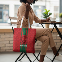 Morocco Football Custom Tote Bag Atlas Lionesses Moroccan Folk Pattern