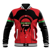 Malawi Football Custom Baseball Jacket Red Rising Sun Go Scorchers