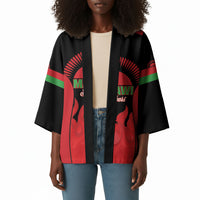 Malawi Football Custom Kimono Red Rising Sun Go Scorchers