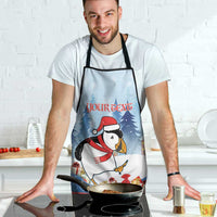 Personalised Puffin Iceland Christmas Apron Merry Xmas Winter Vibes - Wonder Print Shop