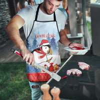 Personalised Puffin Iceland Christmas Apron Merry Xmas Winter Vibes - Wonder Print Shop