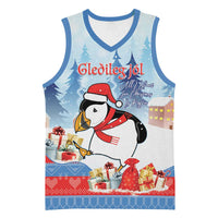 Personalised Puffin Iceland Christmas Basketball Jersey Merry Xmas Winter Vibes - Wonder Print Shop