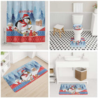 Personalised Puffin Iceland Christmas Bathroom Set Merry Xmas Winter Vibes - Wonder Print Shop