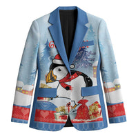 Personalised Puffin Iceland Christmas Blazer Merry Xmas Winter Vibes - Wonder Print Shop