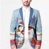 Personalised Puffin Iceland Christmas Blazer Merry Xmas Winter Vibes - Wonder Print Shop