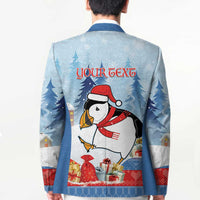 Personalised Puffin Iceland Christmas Blazer Merry Xmas Winter Vibes - Wonder Print Shop