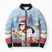 Personalised Puffin Iceland Christmas Bomber Puffer Jacket Merry Xmas Winter Vibes - Wonder Print Shop