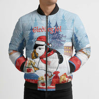 Personalised Puffin Iceland Christmas Bomber Puffer Jacket Merry Xmas Winter Vibes - Wonder Print Shop