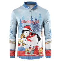 Personalised Puffin Iceland Christmas Button Sweatshirt Merry Xmas Winter Vibes - Wonder Print Shop