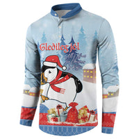 Personalised Puffin Iceland Christmas Button Sweatshirt Merry Xmas Winter Vibes - Wonder Print Shop