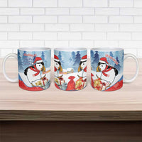 Personalised Puffin Iceland Christmas Ceramic Mug Merry Xmas Winter Vibes - Wonder Print Shop