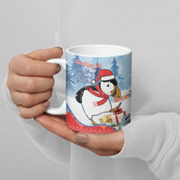 Personalised Puffin Iceland Christmas Ceramic Mug Merry Xmas Winter Vibes - Wonder Print Shop