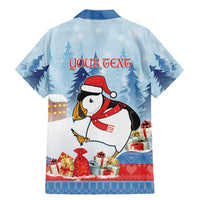 Personalised Puffin Iceland Christmas Family Matching Mermaid Dress and Hawaiian Shirt Merry Xmas Winter Vibes - Wonder Print Shop