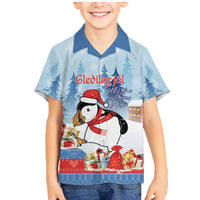 Personalised Puffin Iceland Christmas Family Matching Mermaid Dress and Hawaiian Shirt Merry Xmas Winter Vibes - Wonder Print Shop