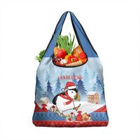 Personalised Puffin Iceland Christmas Grocery Bag Merry Xmas Winter Vibes - Wonder Print Shop