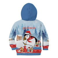 Personalised Puffin Iceland Christmas Kid Hoodie Merry Xmas Winter Vibes - Wonder Print Shop