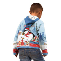 Personalised Puffin Iceland Christmas Kid Hoodie Merry Xmas Winter Vibes - Wonder Print Shop