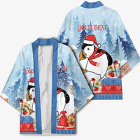Personalised Puffin Iceland Christmas Kimono Merry Xmas Winter Vibes - Wonder Print Shop