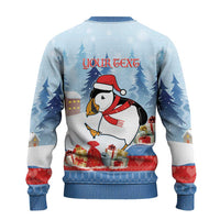 Personalised Puffin Iceland Christmas Ugly Christmas Sweater Merry Xmas Winter Vibes - Wonder Print Shop