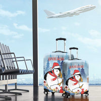 Personalised Puffin Iceland Christmas Luggage Cover Merry Xmas Winter Vibes - Wonder Print Shop